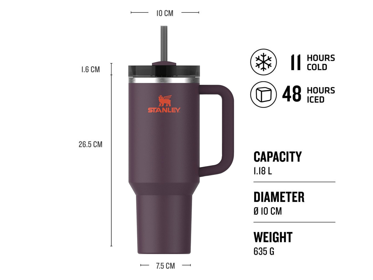Stanley The Quencher H2.O FlowState™ Tumbler 1.18L  40oz Plum